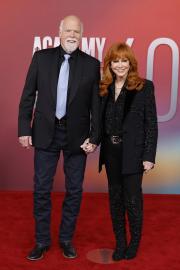 Reba McEntire and Rex Linn Hold Hands on the 2025 ACMs Red Carpet