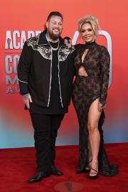 Jelly Roll and Wife Bunnie XO Sizzle on the ACM Awards Red Carpet
