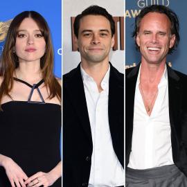 Aimee Lou Wood Kisses Adam Long After Slamming Walton Goggins Feud Rumors