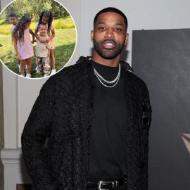 Tristan Thompson Shares Rare Photos of 3 of His Kids Together
