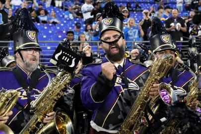 Jason Kelce Plays the Sax With the Baltimore Ravens Marching Band