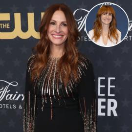 A Pretty Woman With Bangs! See Julia Roberts' New Hair Makeover