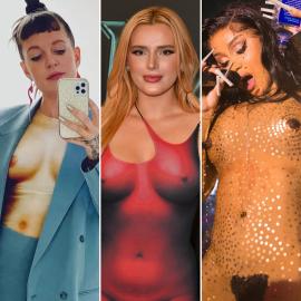 'Naked' Illusion Outfits Are So Hot! Stars Wearing the NSFW Tops, Dresses