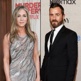 Friendly Exes! Jennifer Aniston and Justin Theroux Hug in Sweet NYC Reunion