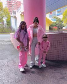 Kim K. Wears Pink Fur Coat in Tokyo Years After Dissing Khloe's Same Look