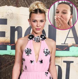 Millie Bobby Brown Shows Off Engagement Ring: Watch