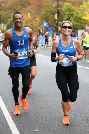 Racing Buddies! Amy Robach, T.J. Holmes Run Brooklyn Half Marathon Together