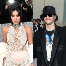 Exes Kim Kardashian and Pete Davidson Are All Smiles During Met Gala Run-In