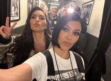 Kim, Kourtney Hang at Blink-182 Concert After Feud: 'Look Who's Together'