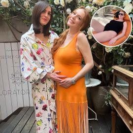 Lindsay Lohan Is Glowing! See Photos of Her Baby Bump With Baby No. 1