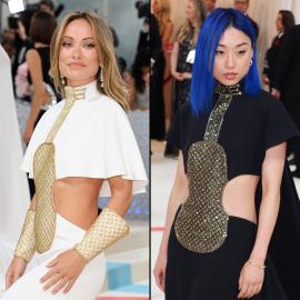 Olivia Wilde, Margaret Zhang React After Wearing Same Dress to Met Gala