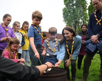 Sweet Treat! See Prince Louis Devour S'mores During Royal Volunteer Event