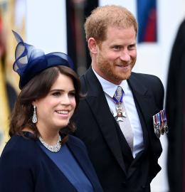 Spotted! Prince Harry Appears in Eugenie's Coronation Weekend Recap