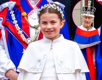 So Cute! Princess Charlotte Gives Curtsey to King Charles III