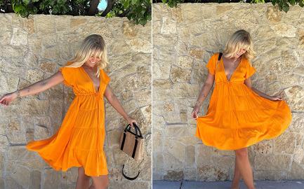 Tangerine Dream! This Sunny Dress Is Up to 59% Off Right Now