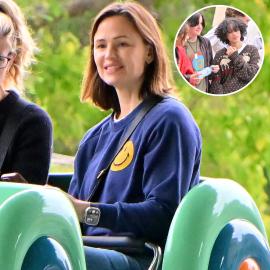 Jen Garner Brings Seraphina, J. Lo’s Child Emme to Disneyland: Photos!