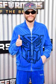 Pete Davidson Nails Y2K Fashion in Bright Blue Velour Tracksuit