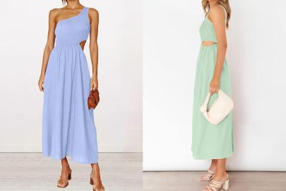 This Cutout One-Shoulder Dress Is a Perfect Day-to-Night Summer Frock