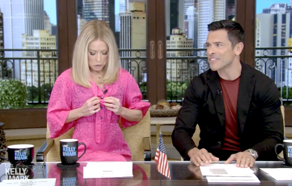 Kelly Ripa Has a ‘Wardrobe Emergency’ on 'Live': 'I Almost Did Not Walk Out'