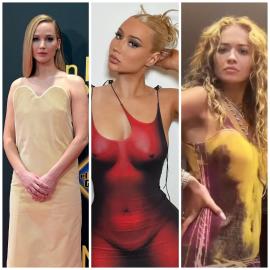 'Naked' Illusion Outfits Are So Hot! Stars Wearing the NSFW Tops, Dresses