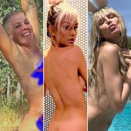 Streaking, Nude Selfies, Oh My! These Stars Love Posting Naked Photos