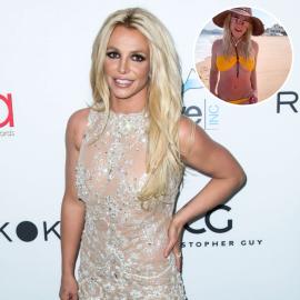 See Britney Spears' Near Wardrobe Malfunction in Tiny Yellow Bikini