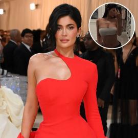 Kylie Jenner Flaunts Insane Figure in ​Sexy Bandeau Top: See Photos