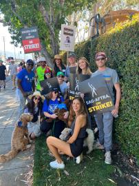 Kevin McKidd, GF Danielle Savre Unite With Shondaland Stars at Picket Line