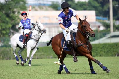 Prince Harry Gallops Into Action During Polo Match in Singapore: Photos