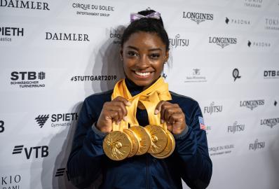 Simone Biles Fact Checks ESPN Over 'Awkward' Mistake About Her Gold Medals