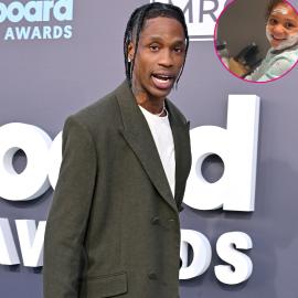 Travis Scott Shares Rare Photo of Daughter Stomi With Flour on Her Face