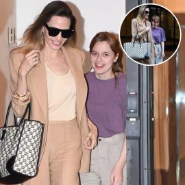 Angelina Jolie and Daughter Vivienne Share a Laugh in NYC: Photos