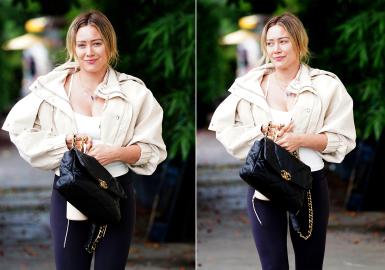 Hilary Duff Makes a Case for Off-White Fall Jackets 