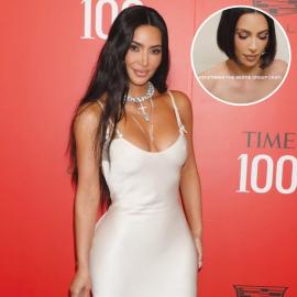 Kim Kardashian Strips Down for New ​Skims Push-Up Bra in Video