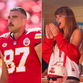 Taylor Swift and Travis Kelce Seen Together for 1st Time After Chiefs Game