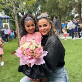 Khloe Kardashian, Daughter True Are 'Bald' and 'Fabulous' With Face Filters