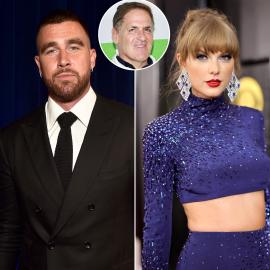 Travis Reacts to Mark Cuban's Plea for Taylor to Break Up With Him