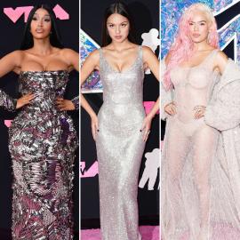 Chrome and Sheer Were Having Their Red Carpet Moment at the VMAs