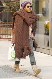 Lenny Kravitz Is Ready for Fall — With His Infamous 'Big Scarf'