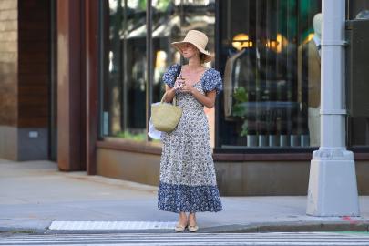 Nicky Hilton Goes Full Cottagecore in a Puff-Sleeve Maxi Dress
