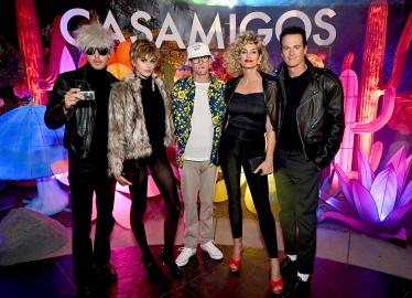 Austin Butler, Kaia Gerber Flaunt '60s Love Story at Party With Her Family