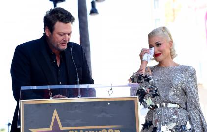 Blake Shelton Brings Gwen Stefani to Tears at Walk of Fame Ceremony