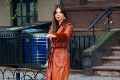 Guess What? You Can Get EmRata's Favorite Leather Trench Coat on Sale at Amazon