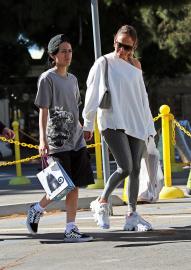 Jennifer Lopez and Emme Hold Hands While Shopping at an L.A. Flea Market