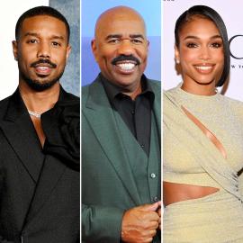 Michael B. Jordan Hugs It Out With Steve Harvey 1 Year After Lori Split