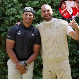 Patrick Mahomes, Travis Kelce Plan to 'One Up' Their Partners' Handshake