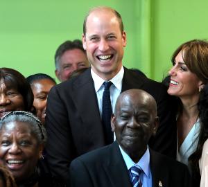 Prince William Wants to Know 'Who's Pinching My Bottom' in Group Photo