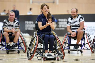 Princess Kate Joins the Wheelchair Rugby League Team for Scrimmage