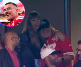 Travis Kelce’s Mom Donna Kelce and Taylor Swift Share Hug at Chiefs Game