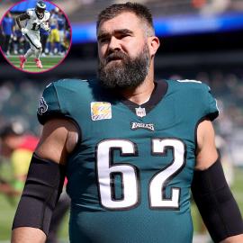 Jason Kelce Explains Why He Won't Wear Pink Cleats Like Eagles' A.J. Brown